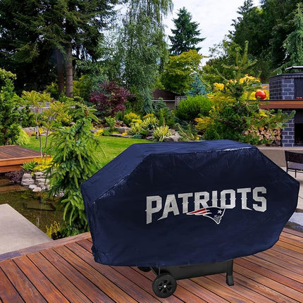 Rico Industries GRILLFBNEPD NFL New England Patriots Deluxe Grill Cover