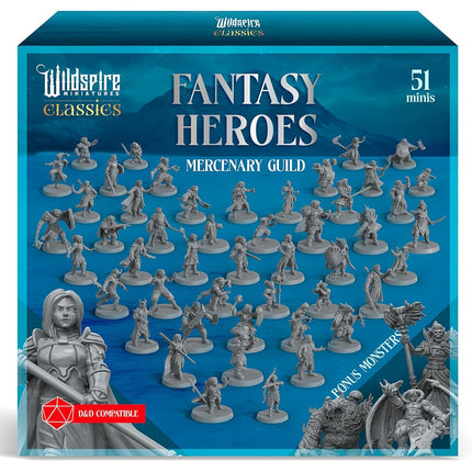 Classic Heroes - Mercenary Guild - 51 Paintable Ch