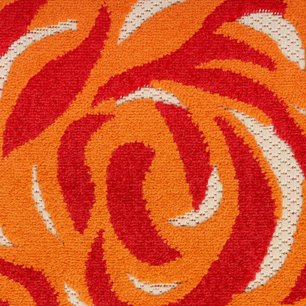 Alfombra de área Nourison Aloha para interior/exterior multicolor de 5'3" x 7'5", fácil de limpiar, no suelta pelo, para dormitorio, sala de estar, comedor, cocina (5x7)