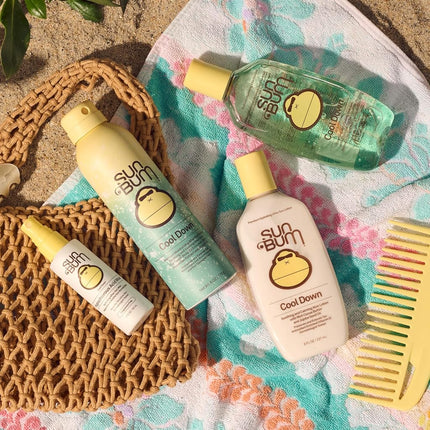 Sun Bum Cool Down Aloe Vera Gel - Vegan After Sun Care with Cocoa Butter - Soothes & Hydrates Sunburn - 237ml