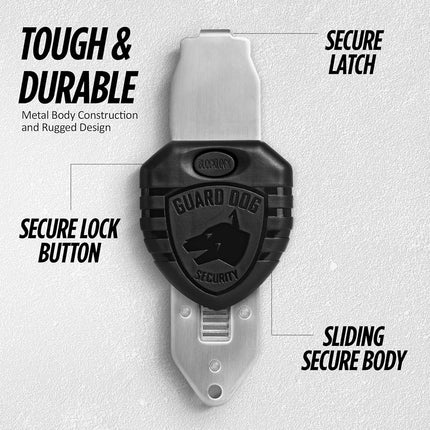 Guard Dog Security Blocklock Portable Door Lock, Hotel Door Locks for Travelers Security, Tough, Durable, Apartment Door Security, Home Security, Travel Essentials, Easy to Use