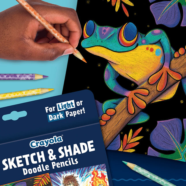 CRAYOLA Art Pencils for Sketching & Shading, Colored Pencils, Includes 2 Graphite Pencils, 14 ct
