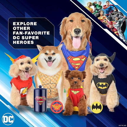 DC Comics Batman Dog Costume, Size Small | Best DC Comics Batman Halloween Costume for Small Dogs | Funny Dog Costumes | Official Batman Costume for Pets Halloween