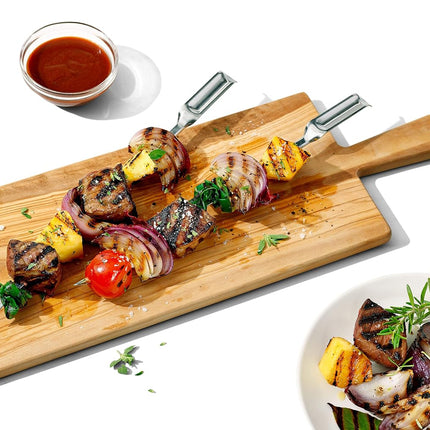 OXO Outdoor Stainless Steel Grilling Skewer Set, 6-Piece