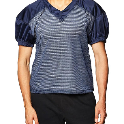 Champro Men's Time Out Adult Football Practice Jersey for Training, Scrimmage Games Polyester, Navy, X-Large