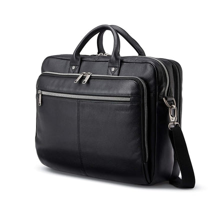 Porte-documents Samsonite Classic en cuir, noir, taille unique