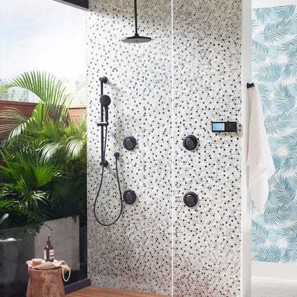 Moen TS1422BL Mosaic Multi-Function Body Spray Trim, Matte Black
