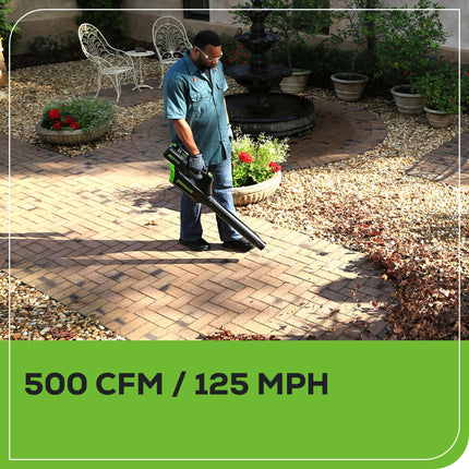 Cortacésped eléctrico inalámbrico (de empuje) sin escobillas Greenworks 80 V 21" + Soplador de hojas axial (500 CFM) + Cortabordes de hilo 13" (más de 75 herramientas compatibles), (2) baterías de 2.0 Ah y cargador rápido de 30 minutos