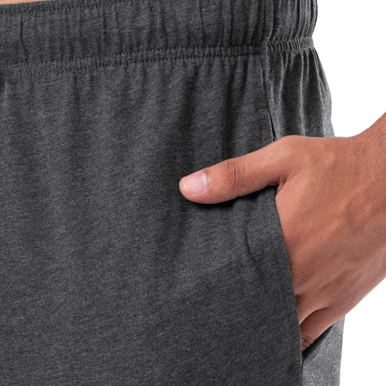 Fruit of The Loom Mens Extended Sizes Jersey Knit Sleep Pajama Lounge Pant (1 & 2 Packs), Charcoal Heather, 3X Tall