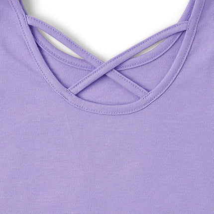 The Children's Place Conjunto de 2 piezas de camiseta de manga corta y pantalones cortos para bebé y niña pequeña, conjunto de mariposa morada, 2T