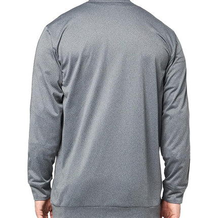 adidas mens 3-stripes Tricot Full-zip Jacket, Dark Grey Heather, Small Tall
