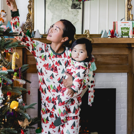 Burt's Bees Baby - Conjunto de pijama de 2 piezas LY28476-SPN-3M para bebé niña, diseño Modern Forest, 3 meses