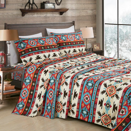 Chezmoi Collection 4-Piece Southwestern Geometric 