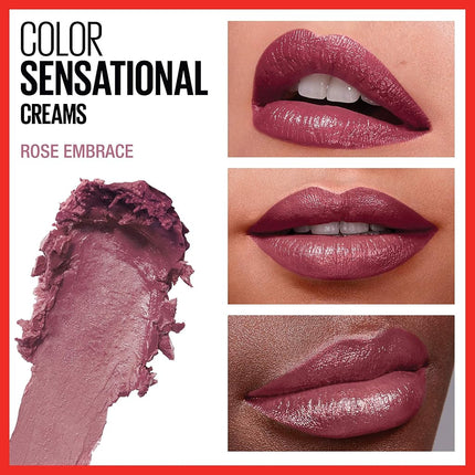 MAYBELLINE - Color Sensational The Creams Cream Finish Lipstick Rose Embrace 200-0.15 oz (4.2 g)