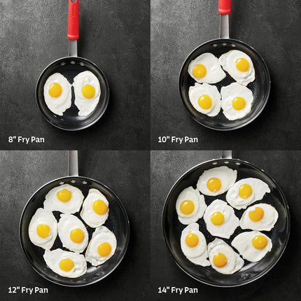 Tramontina Ceramic Nonstick Restaraunt Fry Pan, 10 Inch, Black, Professional Series, Dishwasher and Oven Safe, 80114/060DS