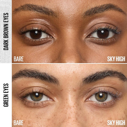 Maybelline Lash Sensational Sky High Glitter Mascara, Diamond Effect Eye Makeup for Lashes and Brows, Washable, Space Diamond, 1 Count