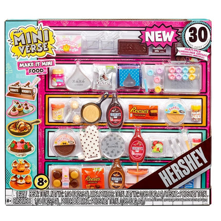 MGA's Miniverse Make It Mini Food - Brunch Multipack, Hershey Mini Collectibles, DIY, Resin Play, Replica Food, Suitable for Collectors & Kids Ages 8+, NOT Edible