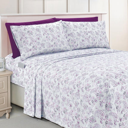 Elegant Comfort Luxury Soft Bed Sheets Paisley Pat
