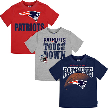 Gerber Unisex Baby NFL 3 Pack Short Sleeve Team Fan Tee Shirt