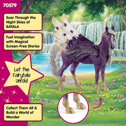 Schleich Bayala - Star Pegasus, Mare Toy Figurine - Kids Ages 5+ | 70579