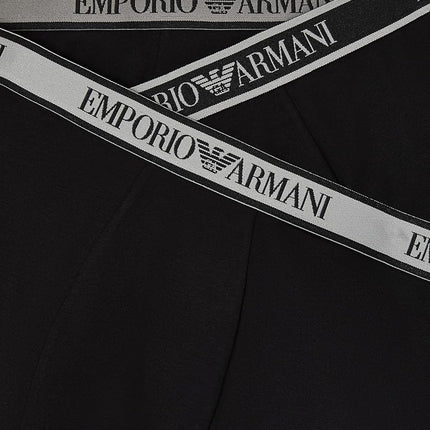Emporio Armani Men's CORE Logoband 3-Pack Trunk Black M