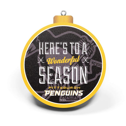 YouTheFan NHL Pittsburgh Penguins 3D Logo Series Ornament