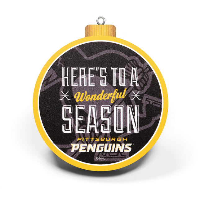 YouTheFan NHL Pittsburgh Penguins 3D Logo Series Ornament