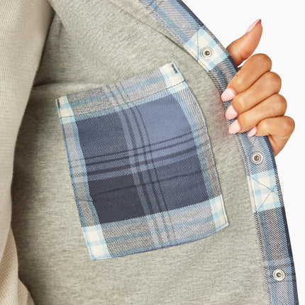 Chaqueta de Franela con Capucha Dickies para Mujer, Índigo Retro, XS