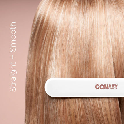 Plancha de pelo doble cerámica Conair, alisador de cabello de 1 1/4 pulgadas