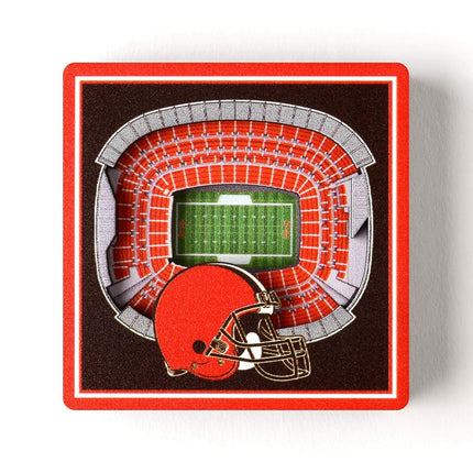 NFL Cleveland Browns - FirstEnergy Stadium 3D StadiumView Magnet3D StadiumView Magnet, Team Colors, Small (8493311)