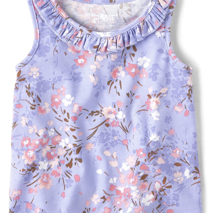 The Children's Place Baby Toddler Girls Ruffle Tan