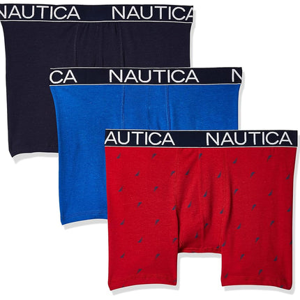 Nautica Men's 3-Pack Classic Cotton Stretch Boxer 