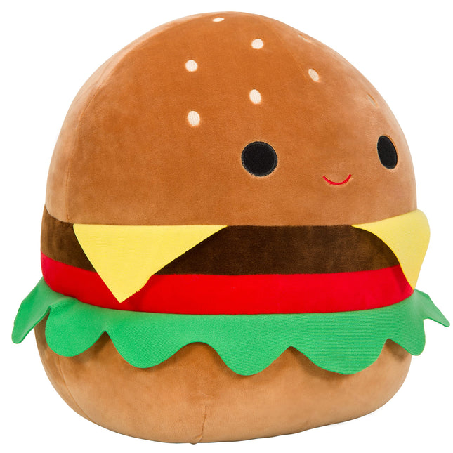 Squishmallow 16" Carl The Cheeseburger Plush - Cute and Soft Food Plush Toy - Official Kellytoy - Great Valentine's Day & Easter Gift for Kids