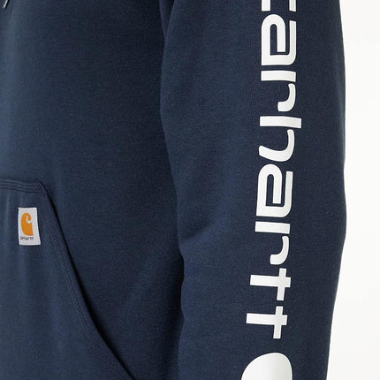 Carhartt Men's Hooded Sweatshirt with Medium Arm (Regular and Large Sizes) - Blue - XX-Large High