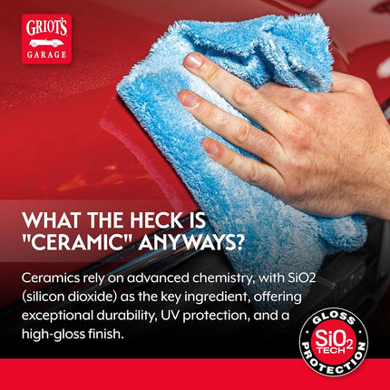 Griot's Garage 10945 Ceramic Speed Shine 22oz – Ceramic Quick Detailer & Clay Lubricant, Clean Your Vehicle While Appling Additional SiO2 Protection, Safe on All Existing Ceramic Coatings