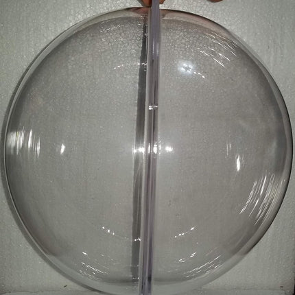 Acrylic Dome/Plastic Hemisphere - Clear - 10" Diameter, 3/4" Flange with Pre-Drilled Holes