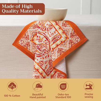 Maison d' Hermine Cloth Napkins Set of 4 Reusable 100% Cotton (20" x 20")