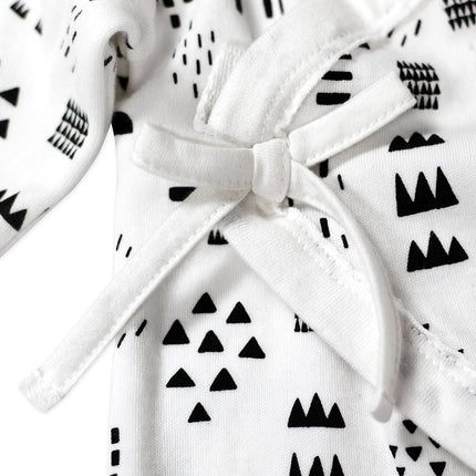 HonestBaby Organic Cotton Kimono Coverall, Pattern Play, 3-6 Months