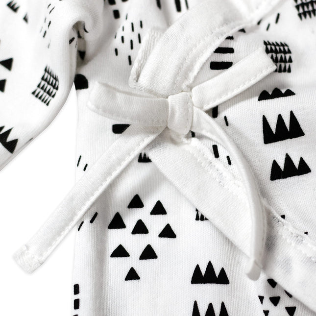 HonestBaby Baby Organic Cotton Kimono Coverall, Pattern Play, 24 Months