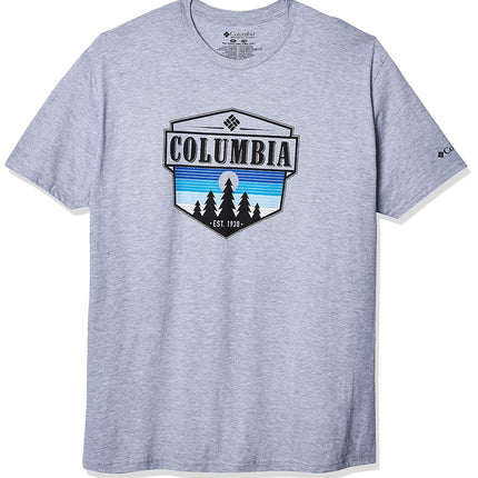 Columbia Men's Graphic T-Shirt, Grey Heather/Switchback, S