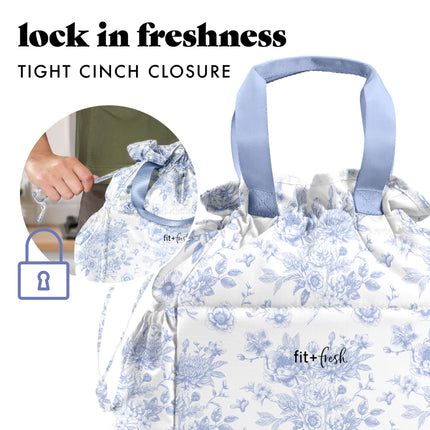 Fit & Fresh Cromwell Cinch Lunch Bag for Women | Insulated Lunch Box with Containers