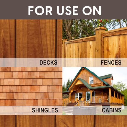 Ready Seal 520 Exterior Stain and Sealer for Wood, 5 Gallon, Redwood - Packaging may vary