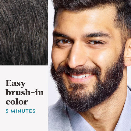 Just For Men Mustache and Beard Brush-In Color Gel, Darkest Brown (Pack of 3, Packaging May Vary)