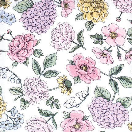 Hudson Baby Unisex Baby Cotton Fitted Crib Sheet, Vintage Blossom, One Size
