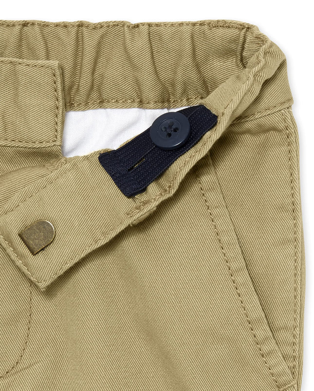 The Children's Place baby boys And Toddler Skinny Chino Pants, Flax/New Navy 2 Pack, 6-9 Months US