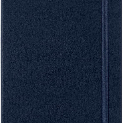 Moleskine - Classic Notebook Expanded, Ruled Notebook, Hard Cover and Elastic Closure, Size Large 13 x 21 cm, Colour Sapphire Blue, 400 Pages