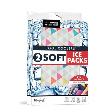 Fit & Fresh 10300KFFWBPK Soft Ice Pack (2 Pack), Nylon, Multicolor