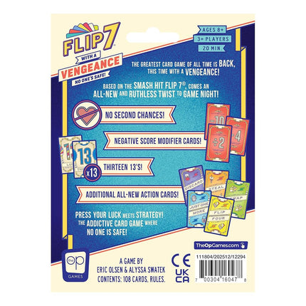 USAopoly | Flip 7 With A Vengeance | Party Card Game