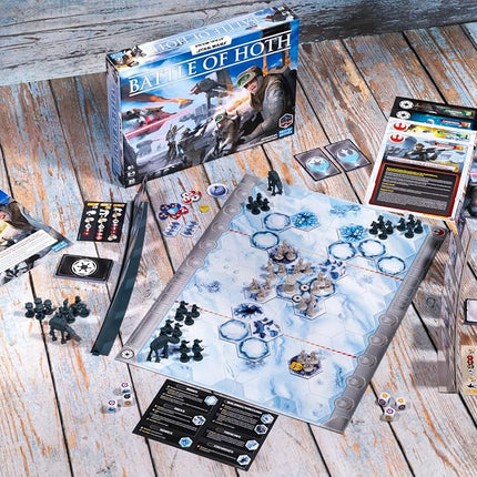 Asmodee | Days of Wonder | Star Wars Battle of Hoth | Board Game with Campaign Mode | 2-4 Players, Ages 8+