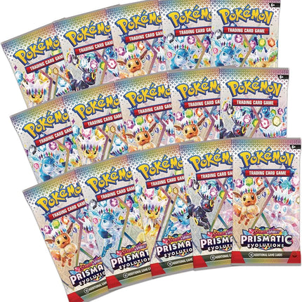 Pokémon TCG: Scarlet & Violet—Prismatic Evolutions Super-Premium Collection (1 Full-Art Foil Promo Card, a Fuzzy Eevee Deck Box & 15 Booster Packs)